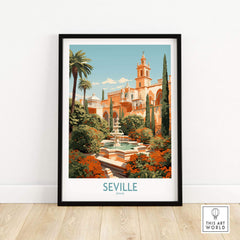 Seville Travel Poster part of our best collection or travel posters and prints - This Art World