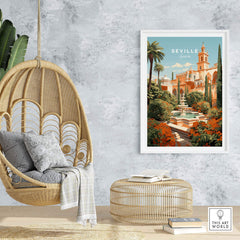 Seville Wall Art Print part of our best collection or travel posters and prints - This Art World