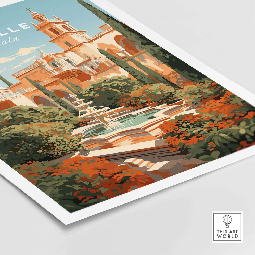 Seville Wall Art Print part of our best collection or travel posters and prints - This Art World
