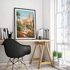 Seville Wall Art Print part of our best collection or travel posters and prints - This Art World