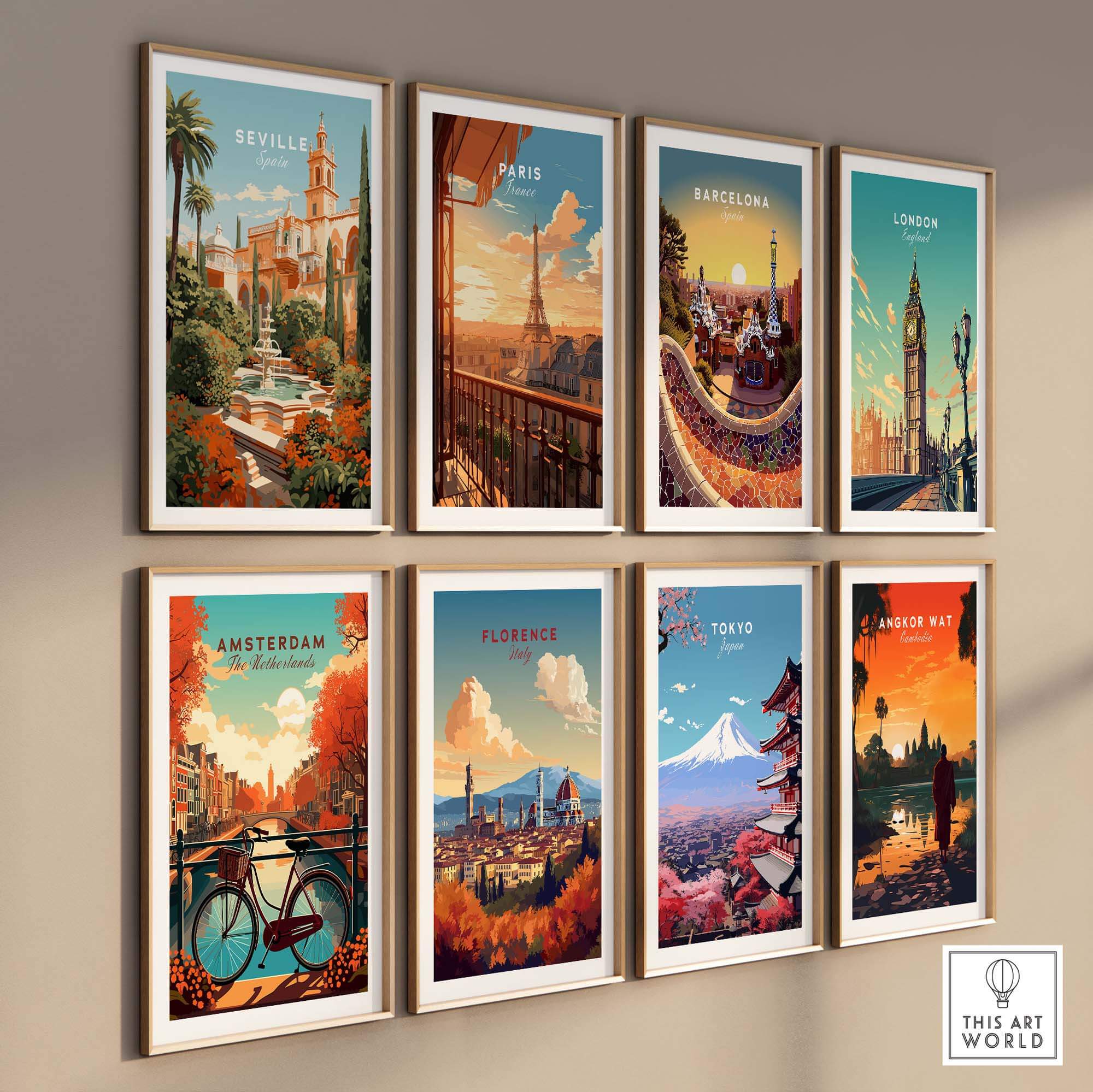 Seville Wall Art Print part of our best collection or travel posters and prints - This Art World