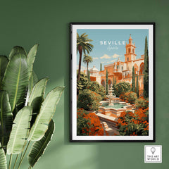 Seville Wall Art Print part of our best collection or travel posters and prints - This Art World