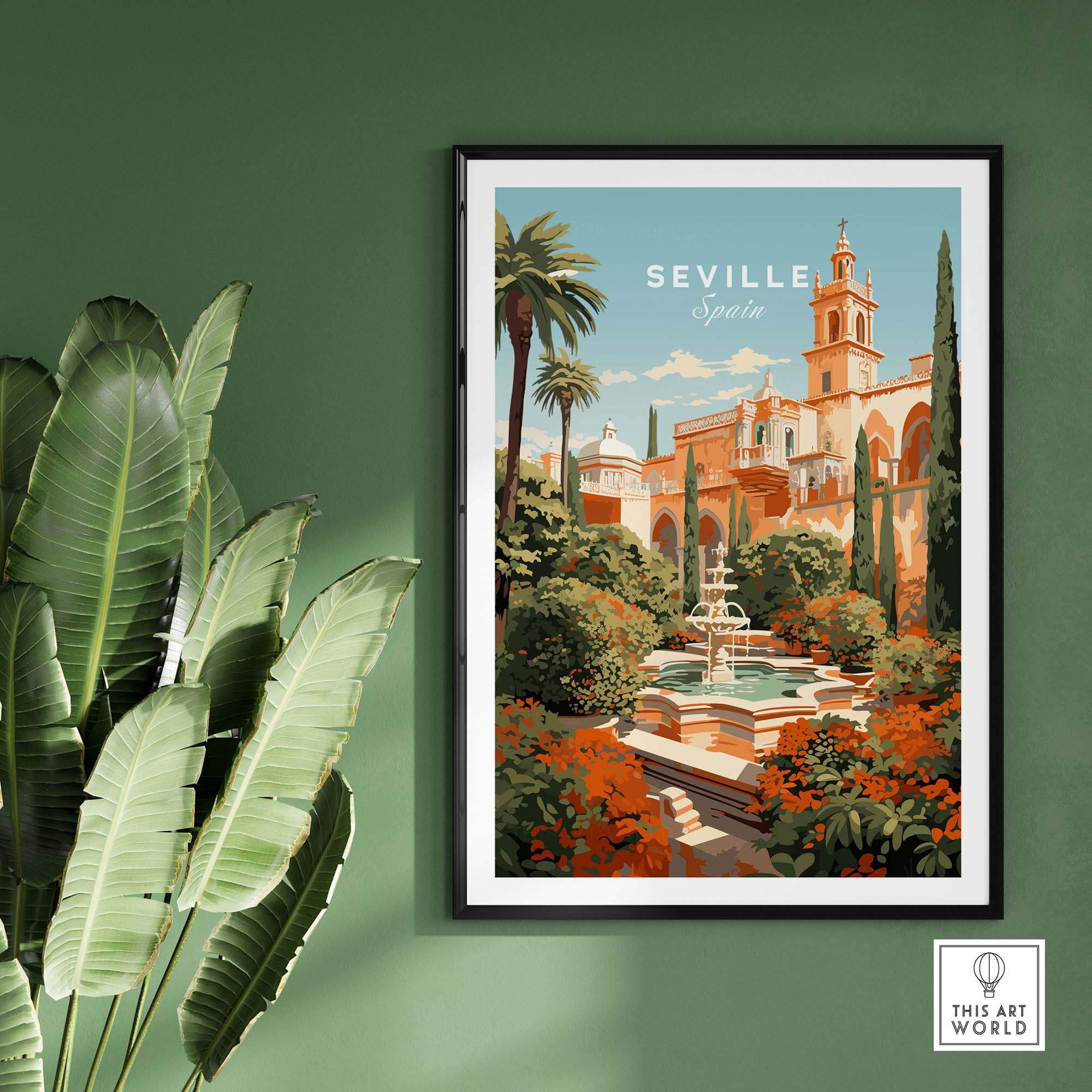 Seville Wall Art Print part of our best collection or travel posters and prints - This Art World