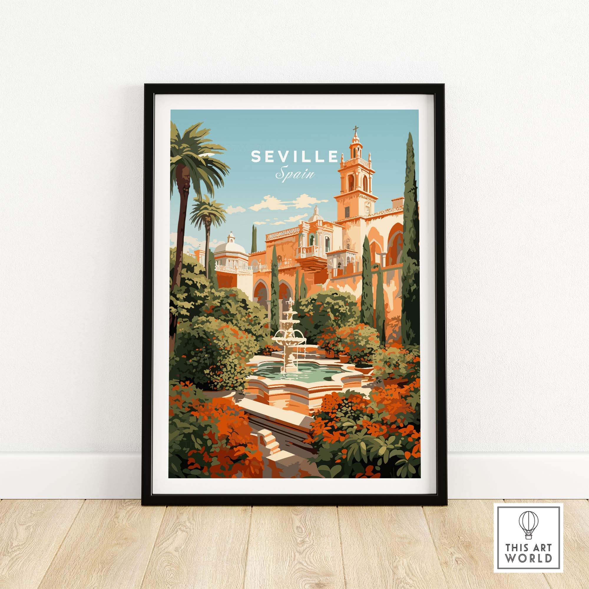 Seville Wall Art Print part of our best collection or travel posters and prints - This Art World
