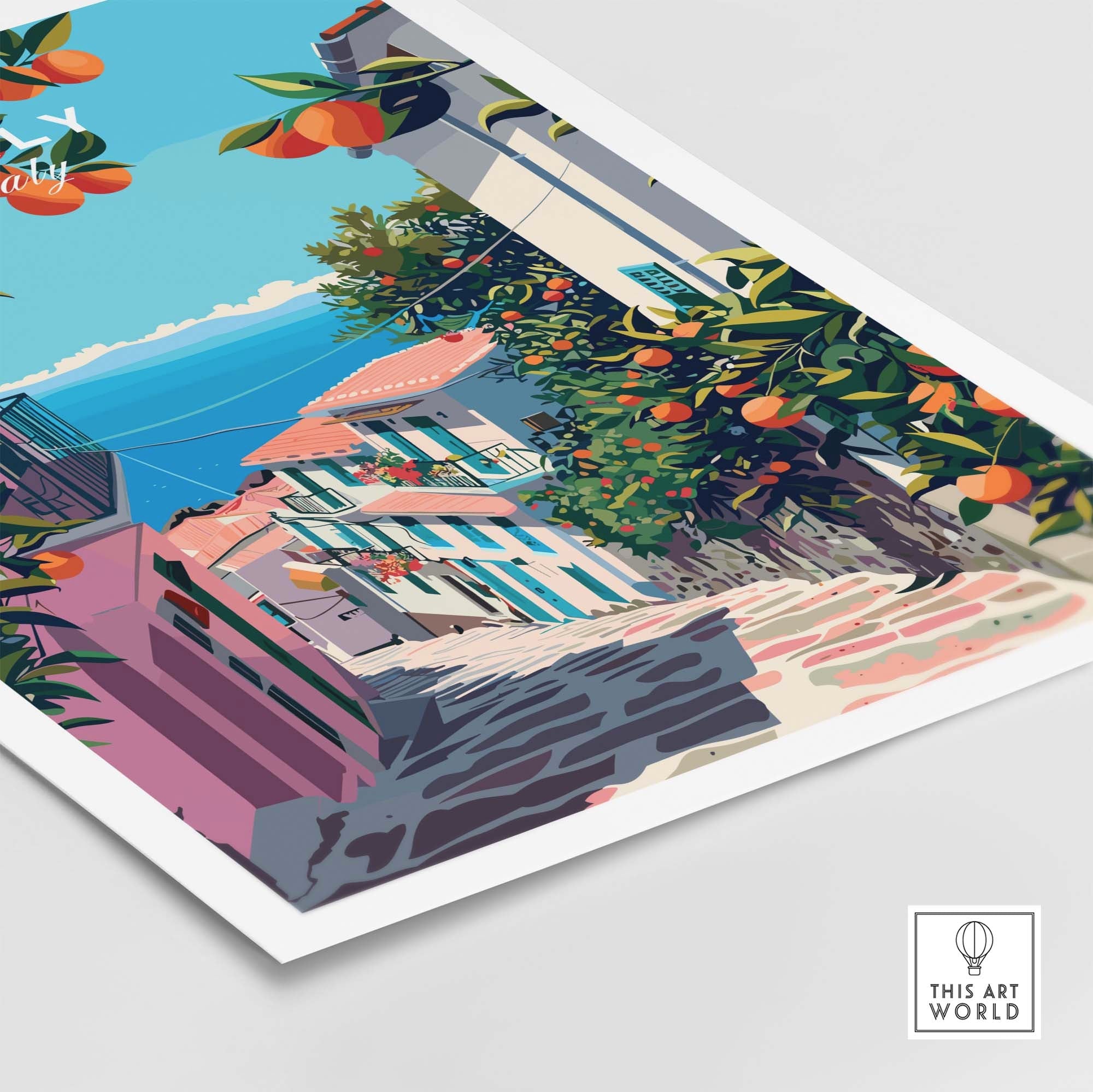 Sicily Travel Poster