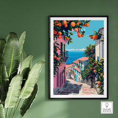 Sicily Travel Poster