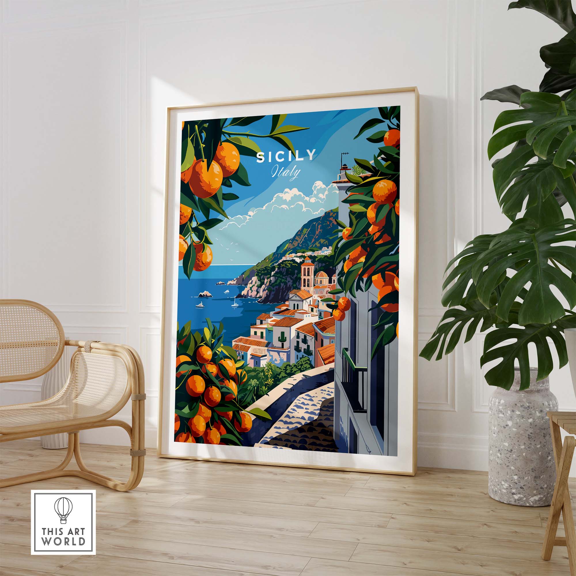 Sicily Travel Print