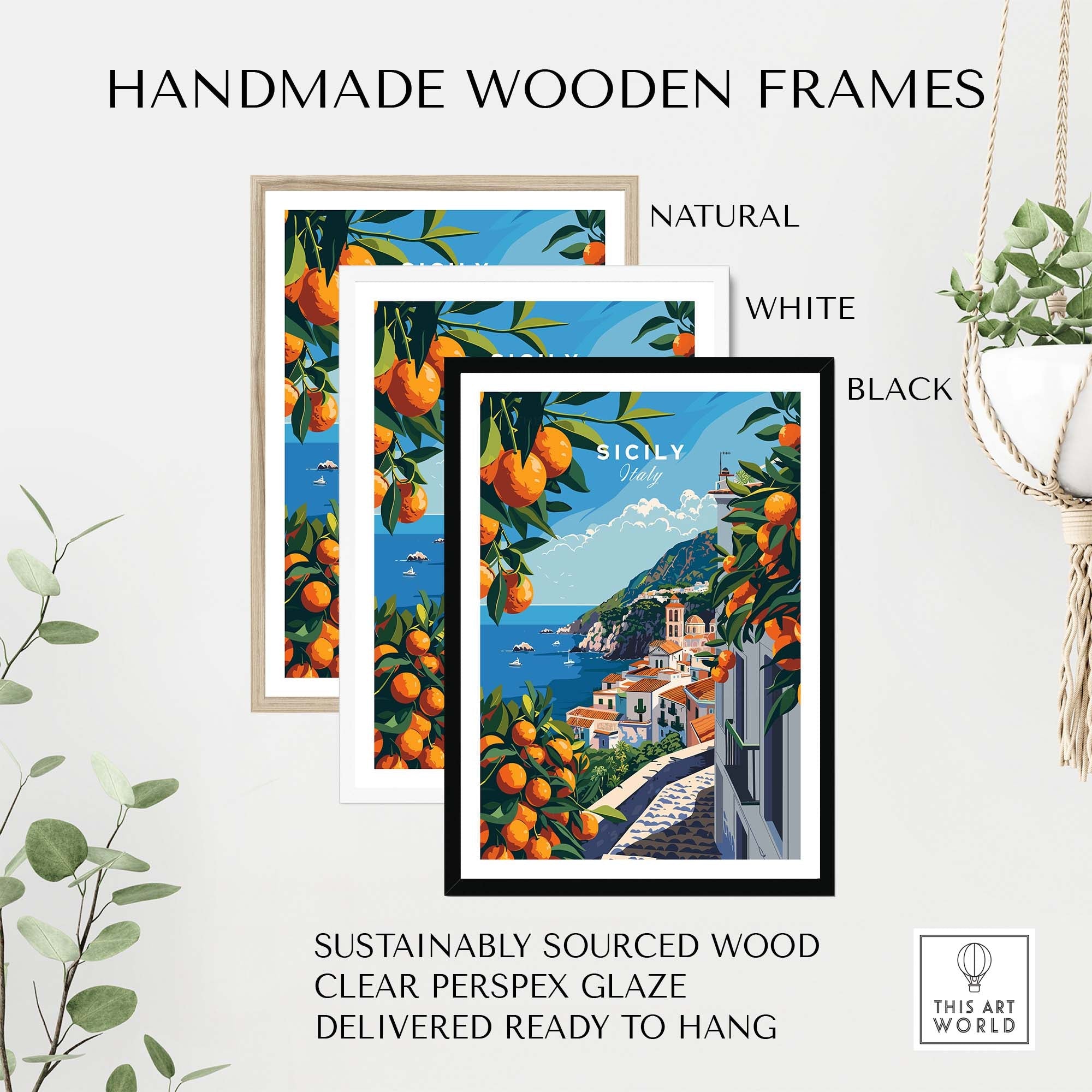Sicily Travel Print