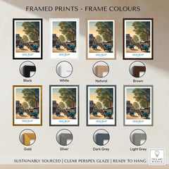 Siem Reap Cambodia Poster | Charming Southeast Asian Village Canvas Print framed color options in various styles.