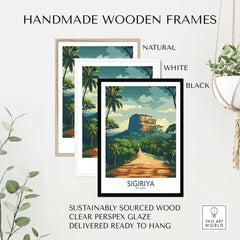 Sigiriya Sri Lanka Travel Poster-This Art World
