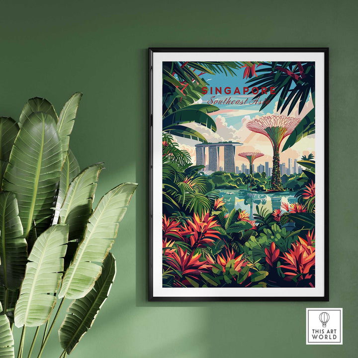 Singapore Marina Bay Poster-This Art World