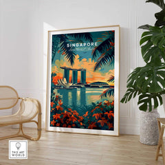 Singapore Wall Art Print - Southeast Asia Travel Poster-This Art World