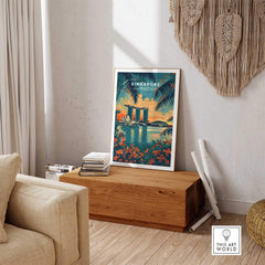 Singapore Wall Art Print - Southeast Asia Travel Poster-This Art World