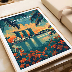 Singapore Wall Art Print - Southeast Asia Travel Poster-This Art World