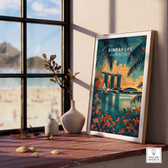 Singapore Wall Art Print - Southeast Asia Travel Poster-This Art World