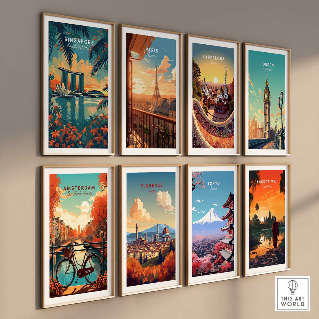 Singapore Wall Art Print - Southeast Asia Travel Poster-This Art World