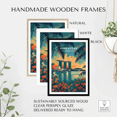 Singapore Wall Art Print - Southeast Asia Travel Poster-This Art World