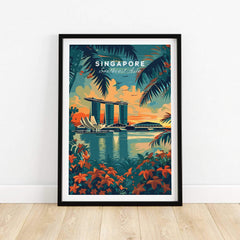 Singapore Wall Art Print - Southeast Asia Travel Poster-This Art World