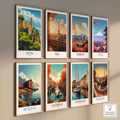 Sintra Portugal Pena Palace Art Print | Castle Poster collection featuring iconic cityscapes.