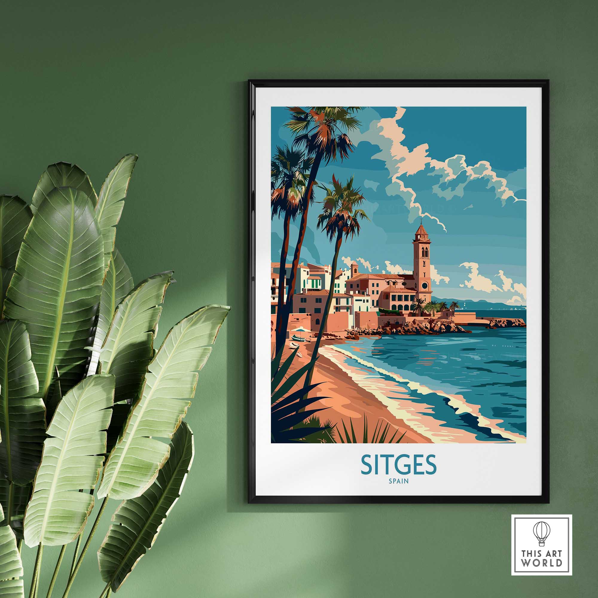 Sitges Spain Poster-This Art World