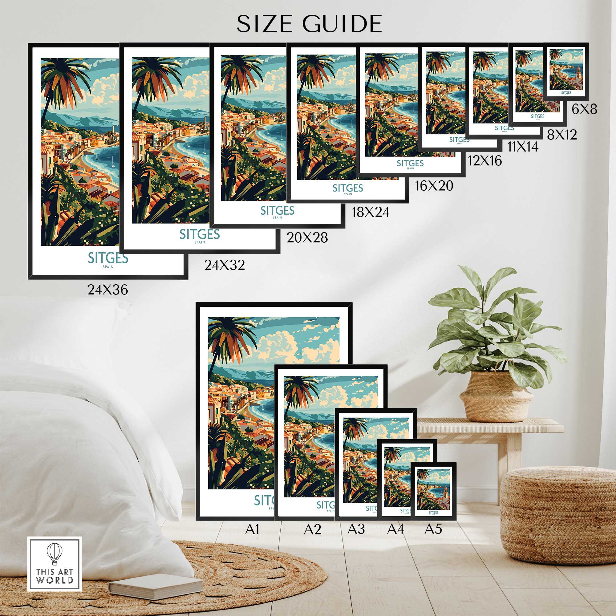 Sitges Travel Poster-This Art World