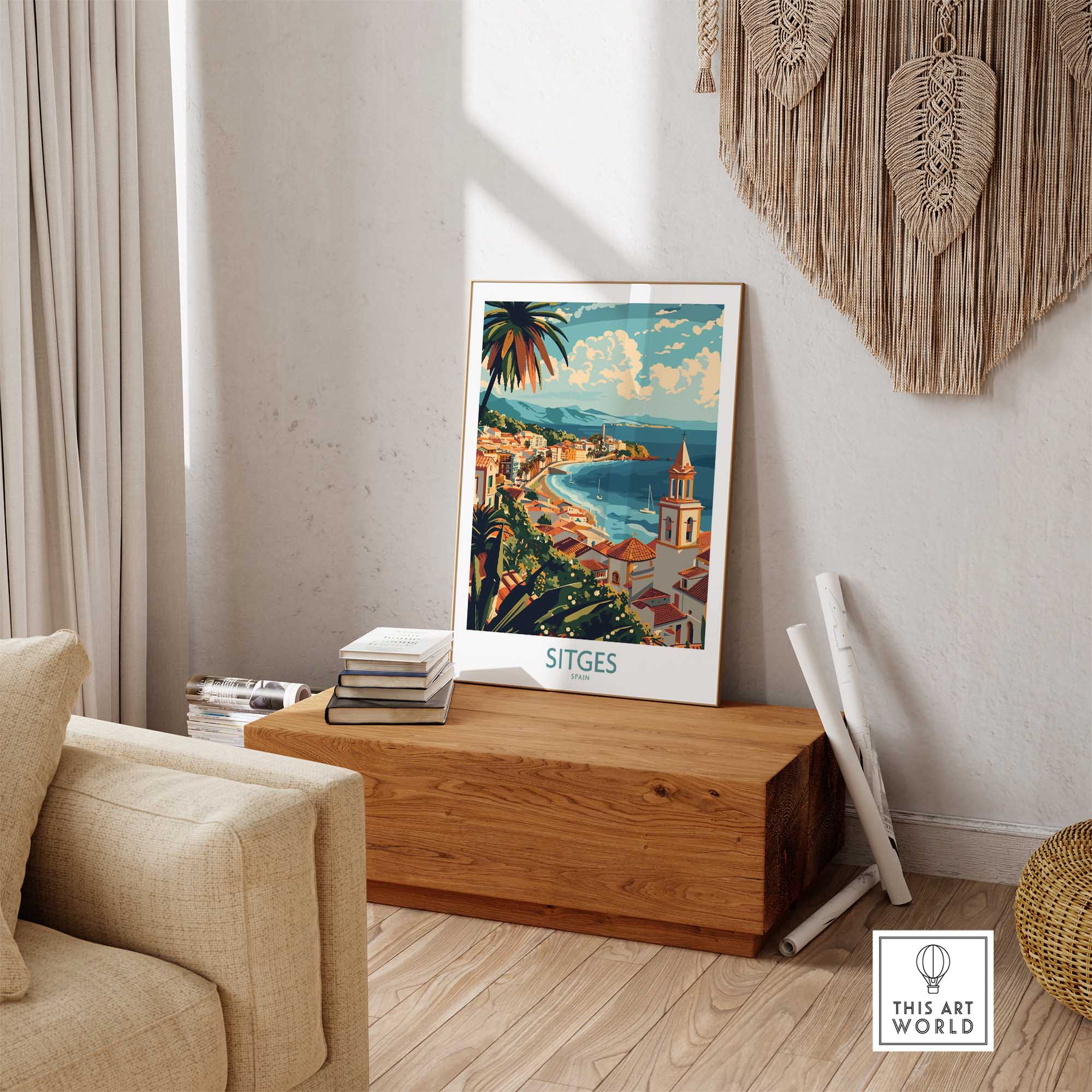 Sitges Travel Poster-This Art World