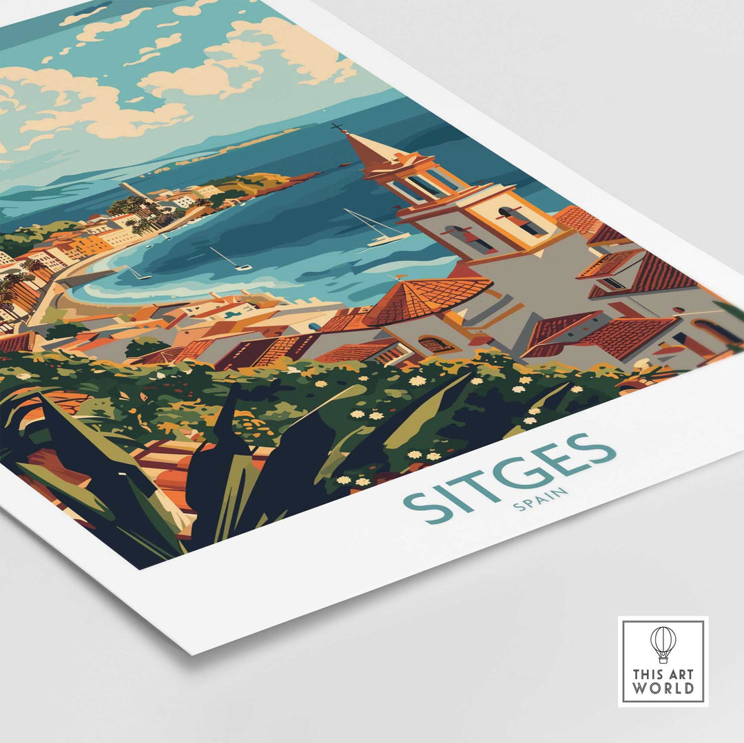 Sitges Travel Poster-This Art World