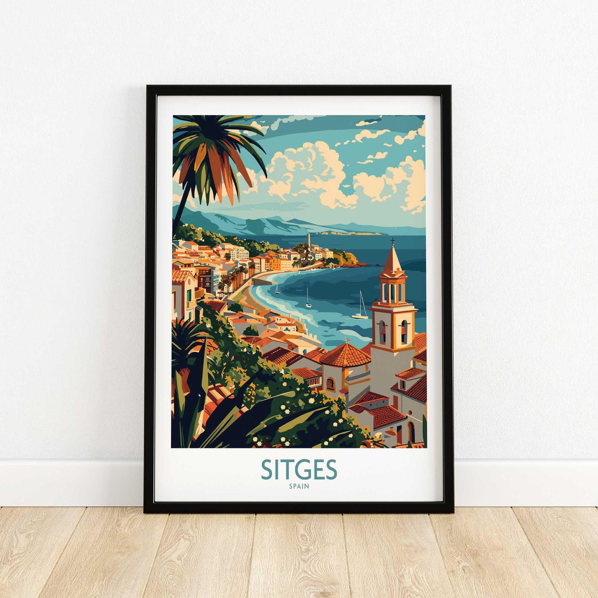 Sitges Travel Poster-This Art World