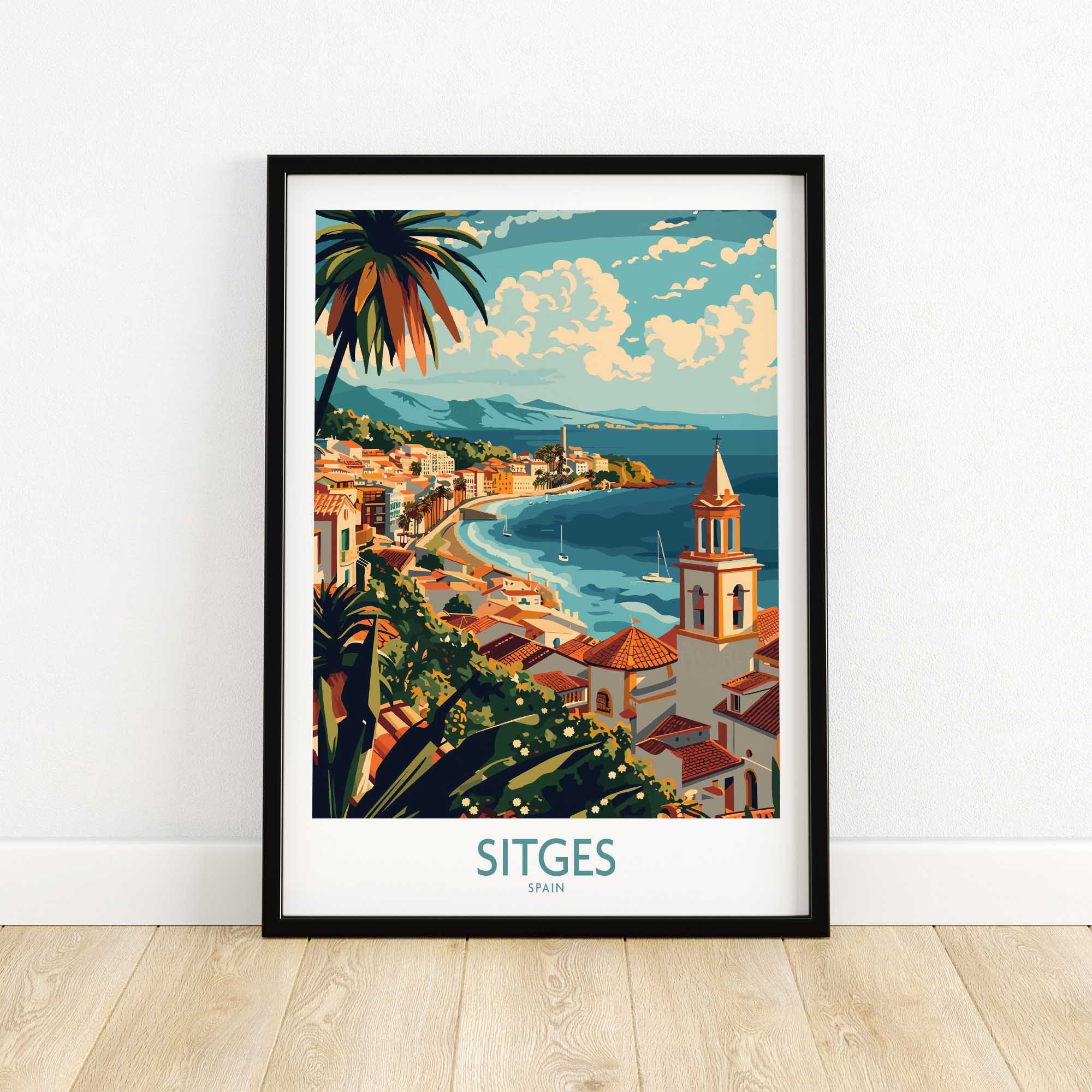 Sitges Travel Poster-This Art World