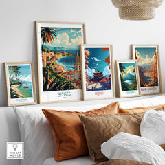 Sitges Travel Poster-This Art World
