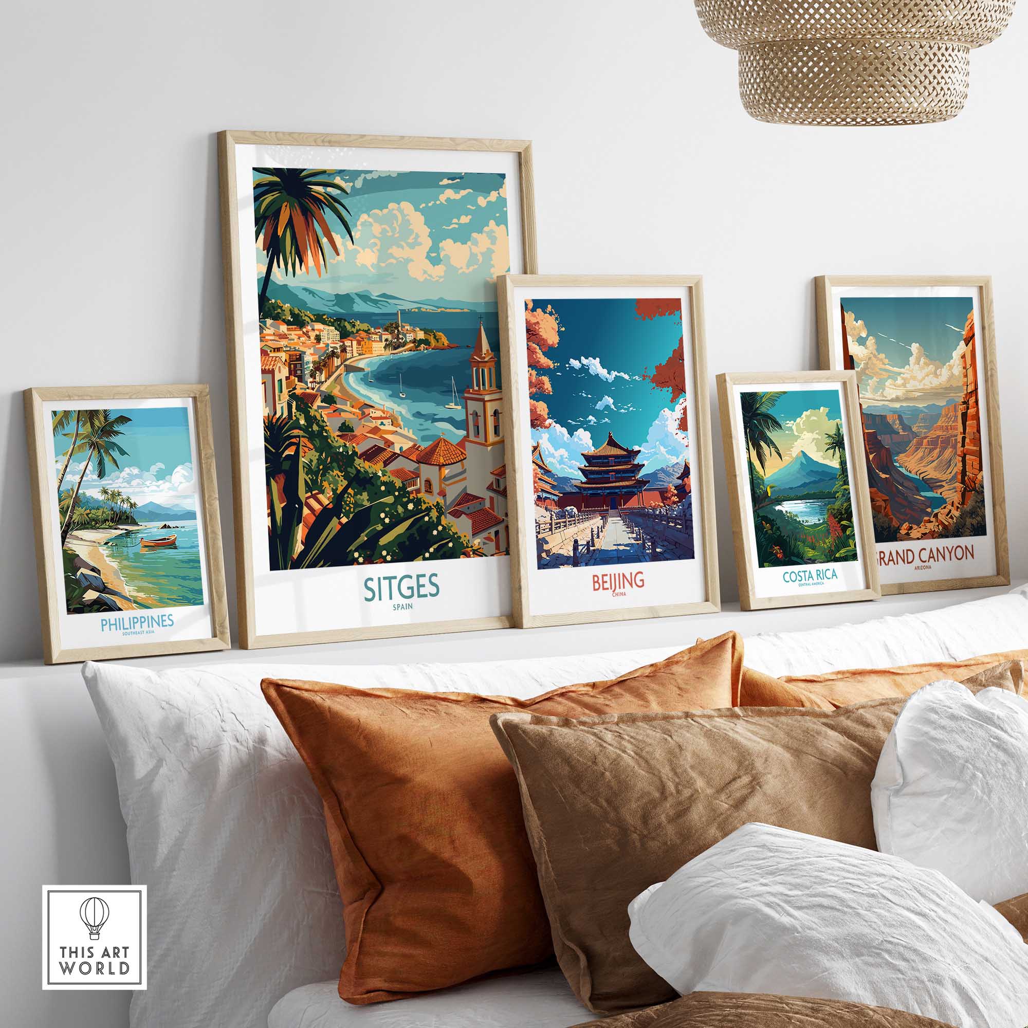 Sitges Travel Poster-This Art World