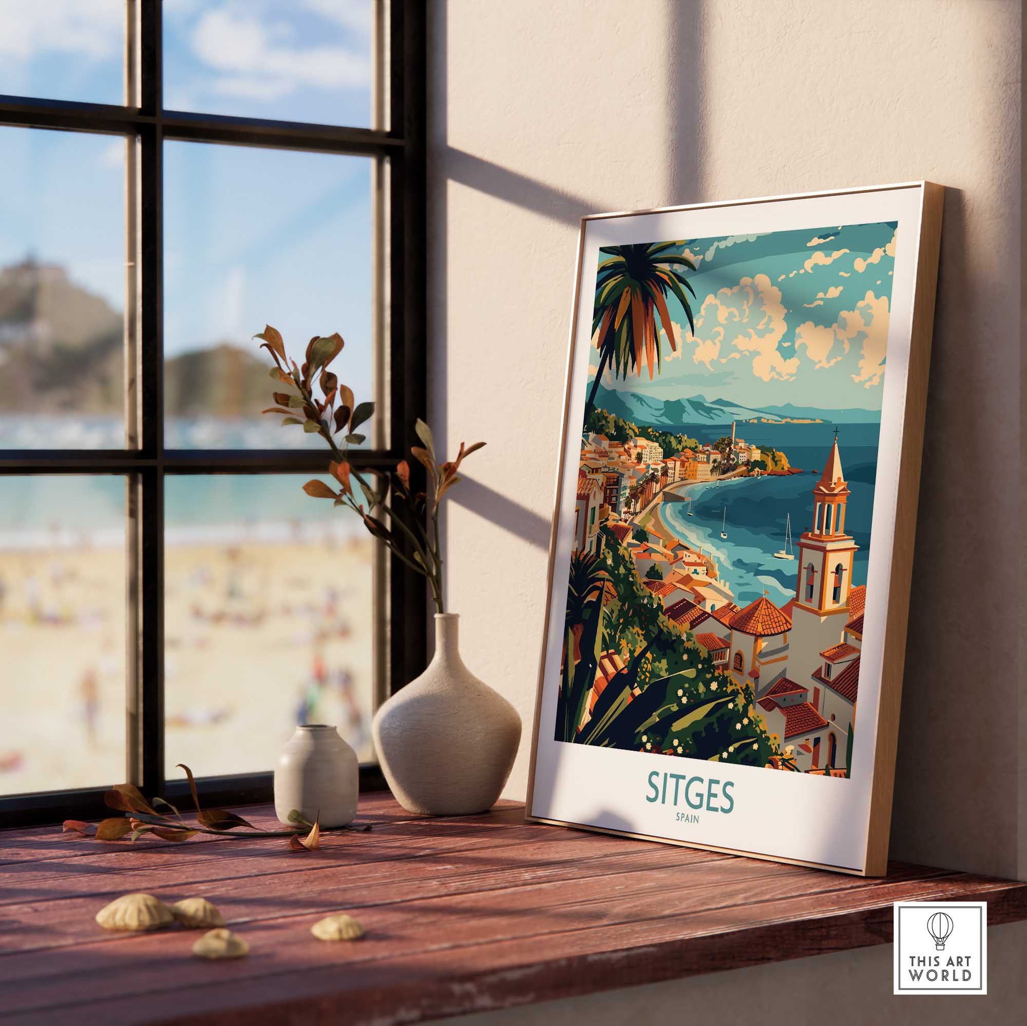 Sitges Travel Poster-This Art World
