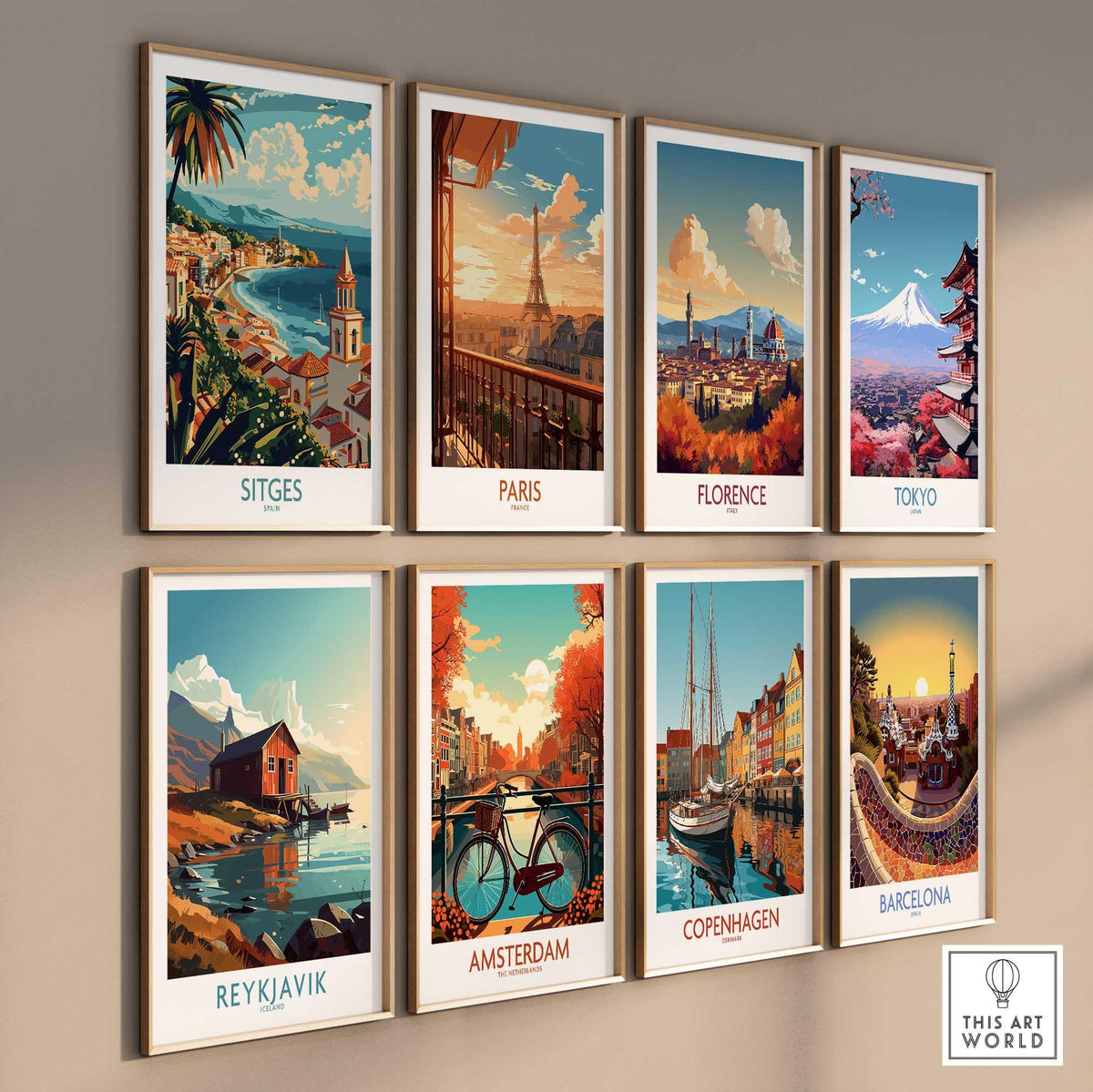 Sitges Travel Poster-This Art World