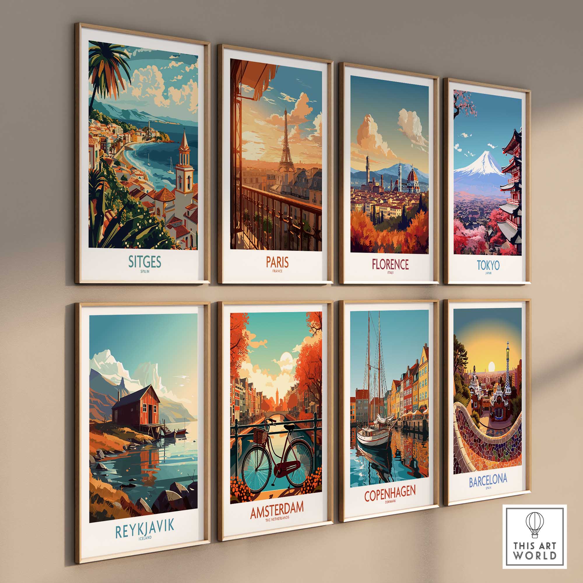 Sitges Travel Poster-This Art World