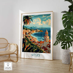 Sitges Travel Poster-This Art World