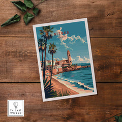 Sitges Travel Print Spain-This Art World