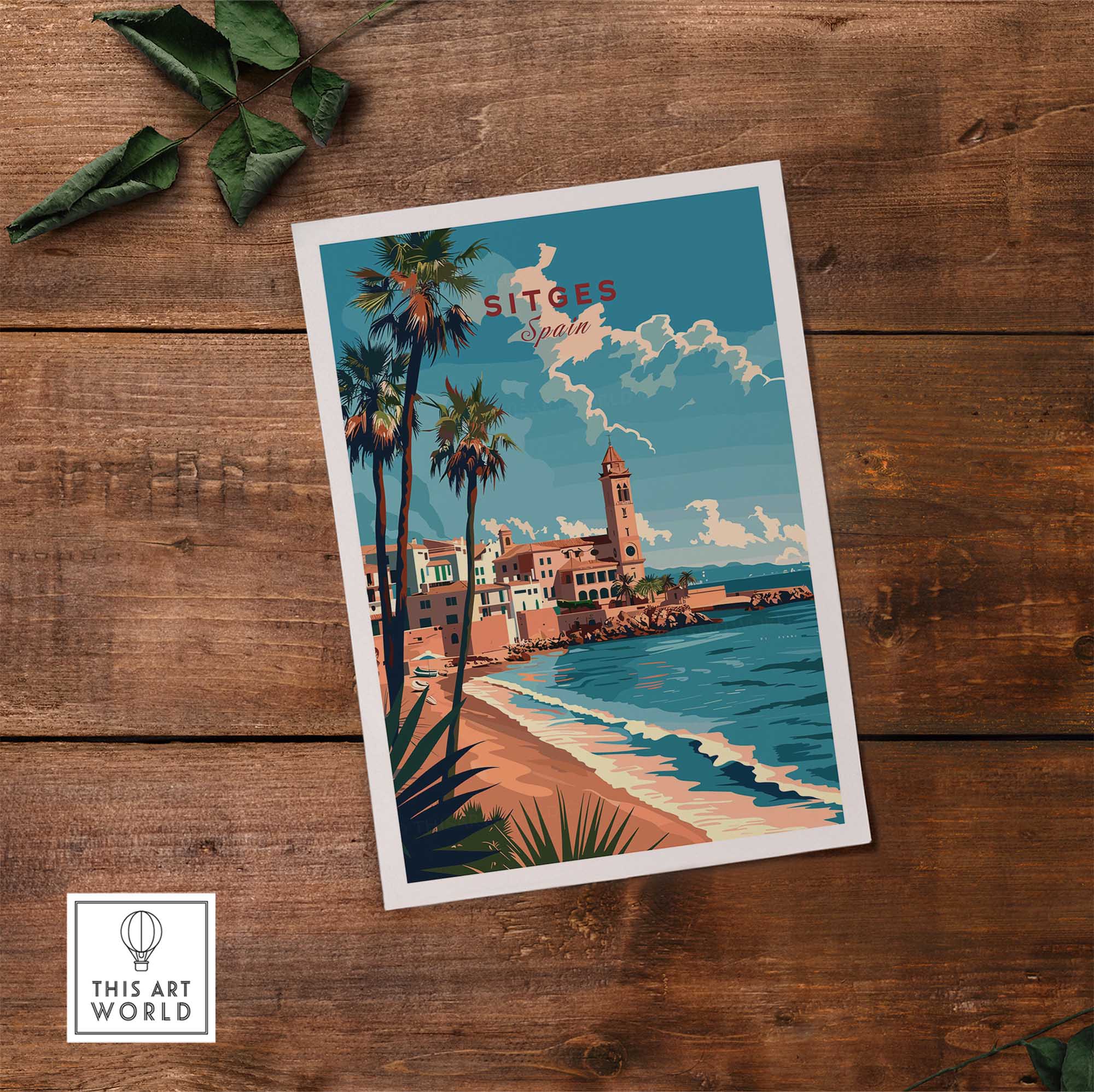 Sitges Travel Print Spain-This Art World