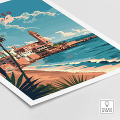 Sitges Travel Print Spain-This Art World