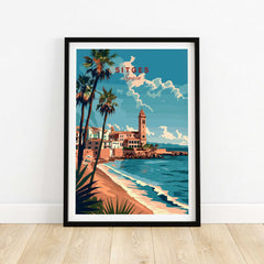 Sitges Travel Print Spain-This Art World