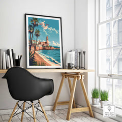 Sitges Travel Print Spain-This Art World