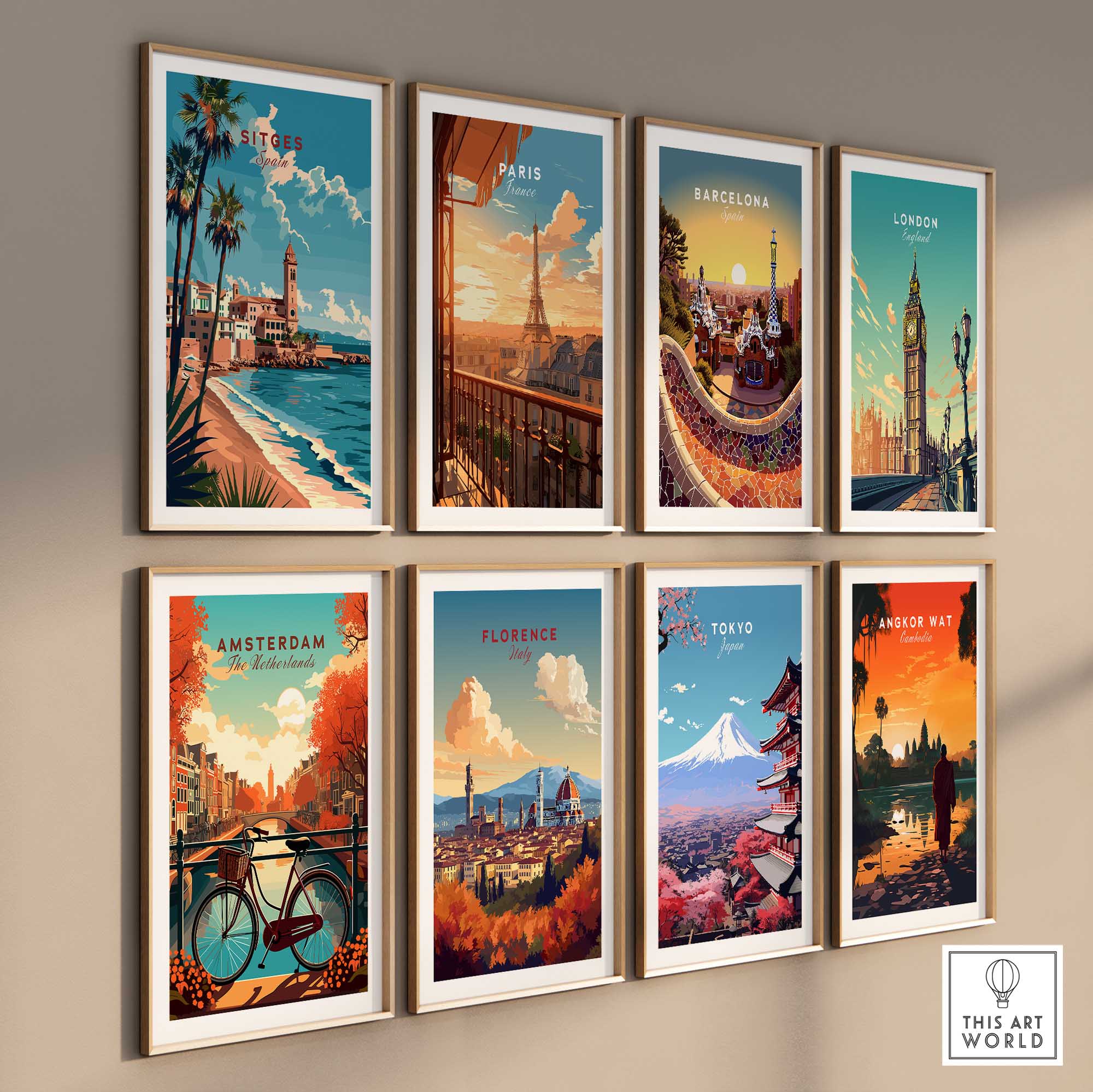 Sitges Travel Print Spain-This Art World