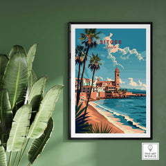 Sitges Travel Print Spain-This Art World