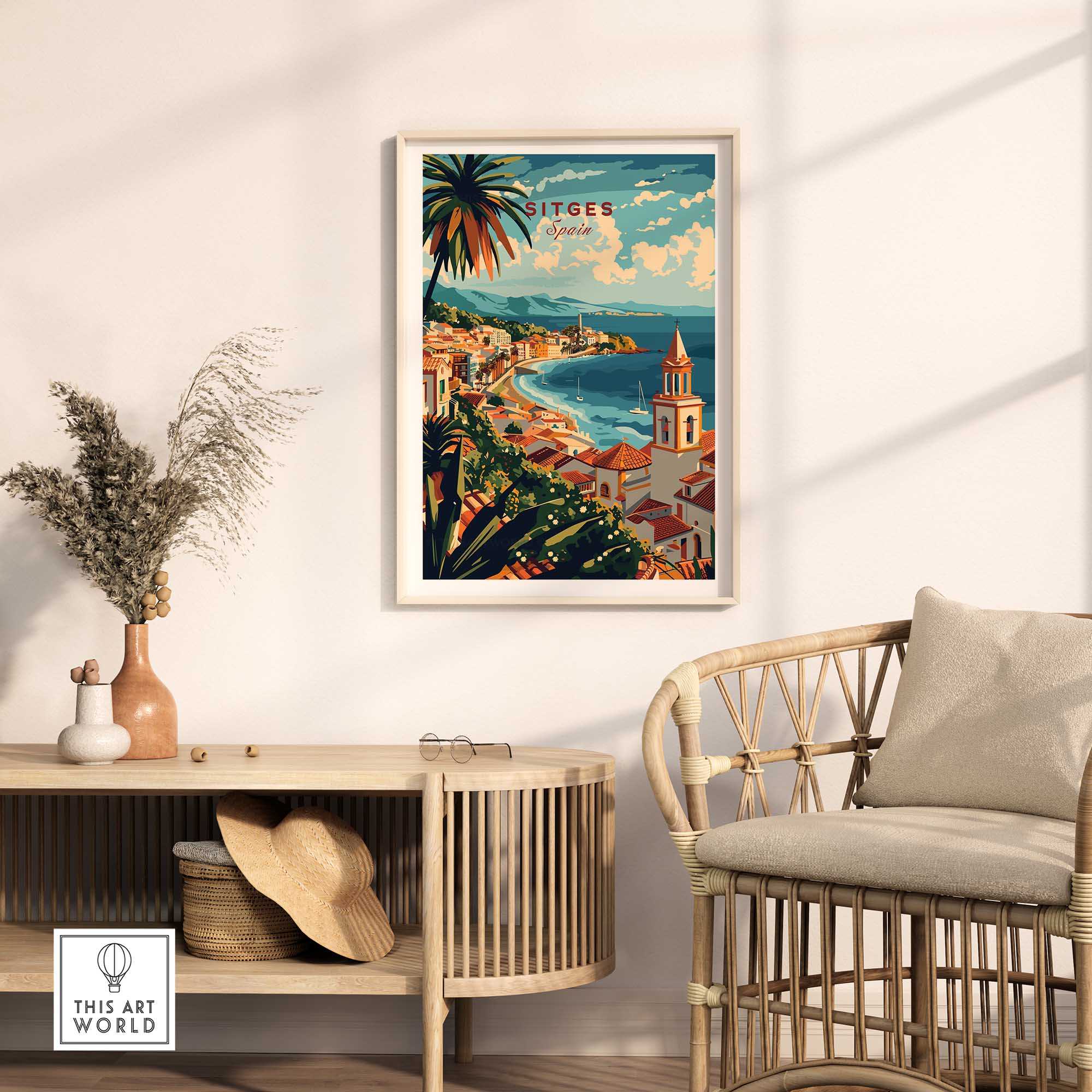 Sitges Wall Art Print-This Art World