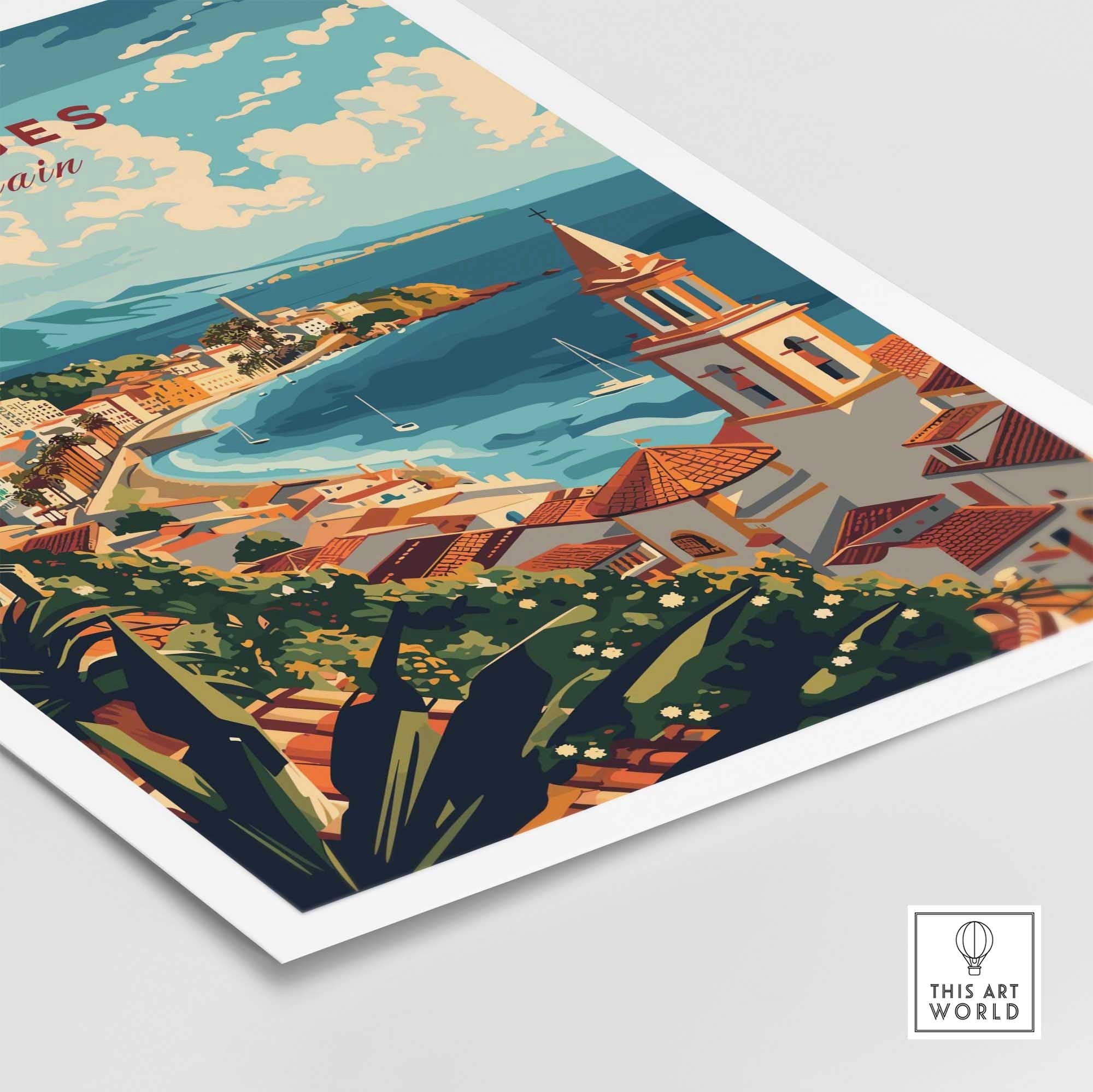 Sitges Wall Art Print-This Art World