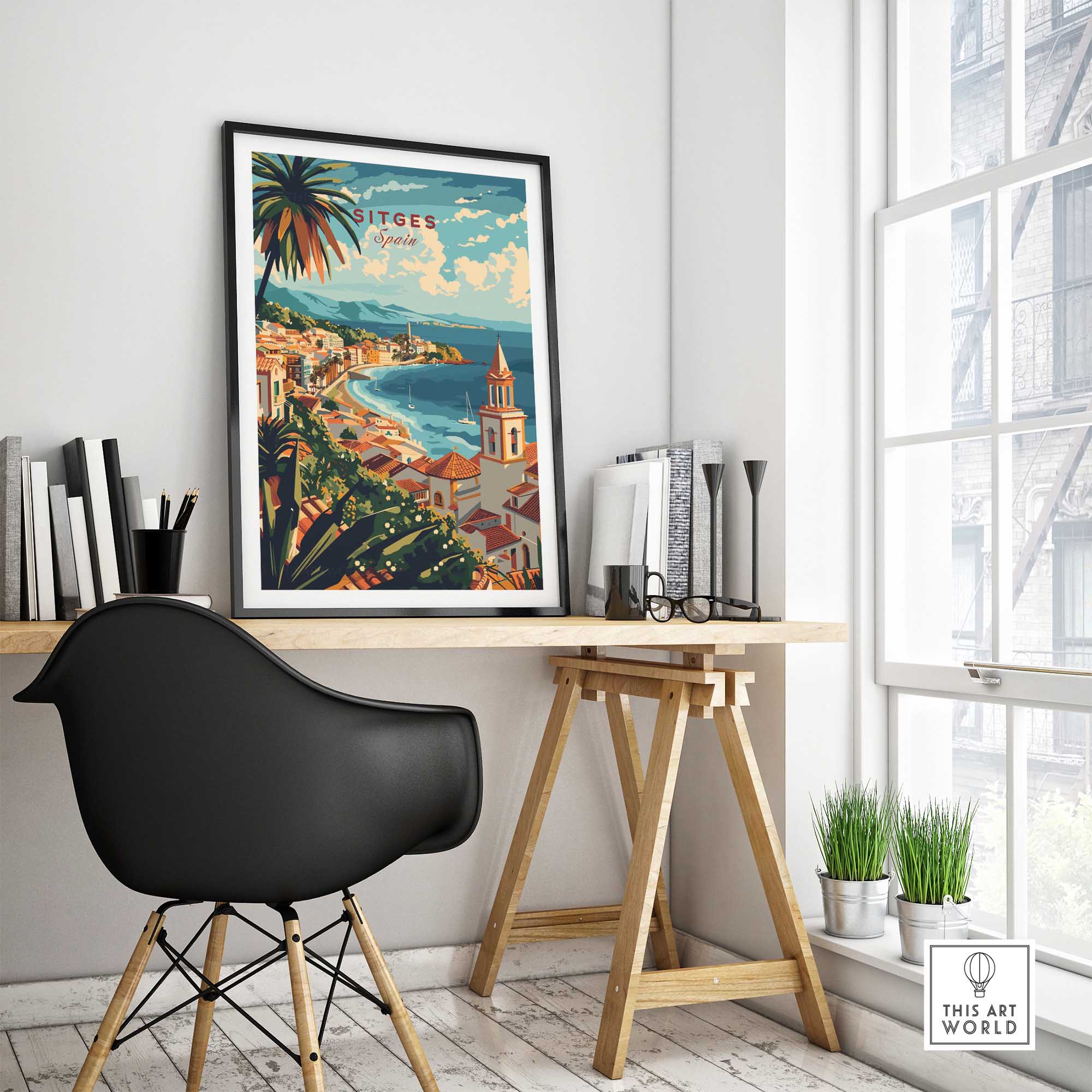 Sitges Wall Art Print-This Art World