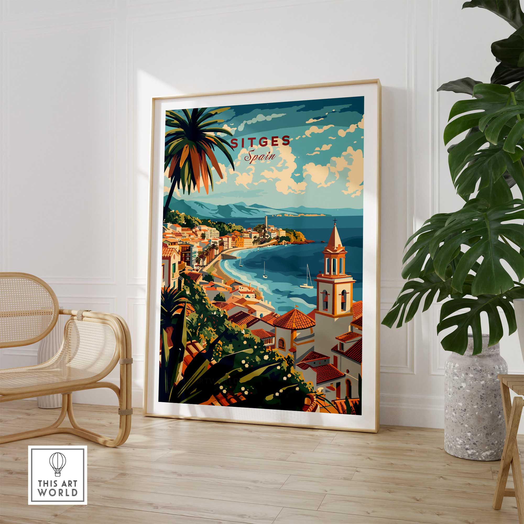Sitges Wall Art Print-This Art World