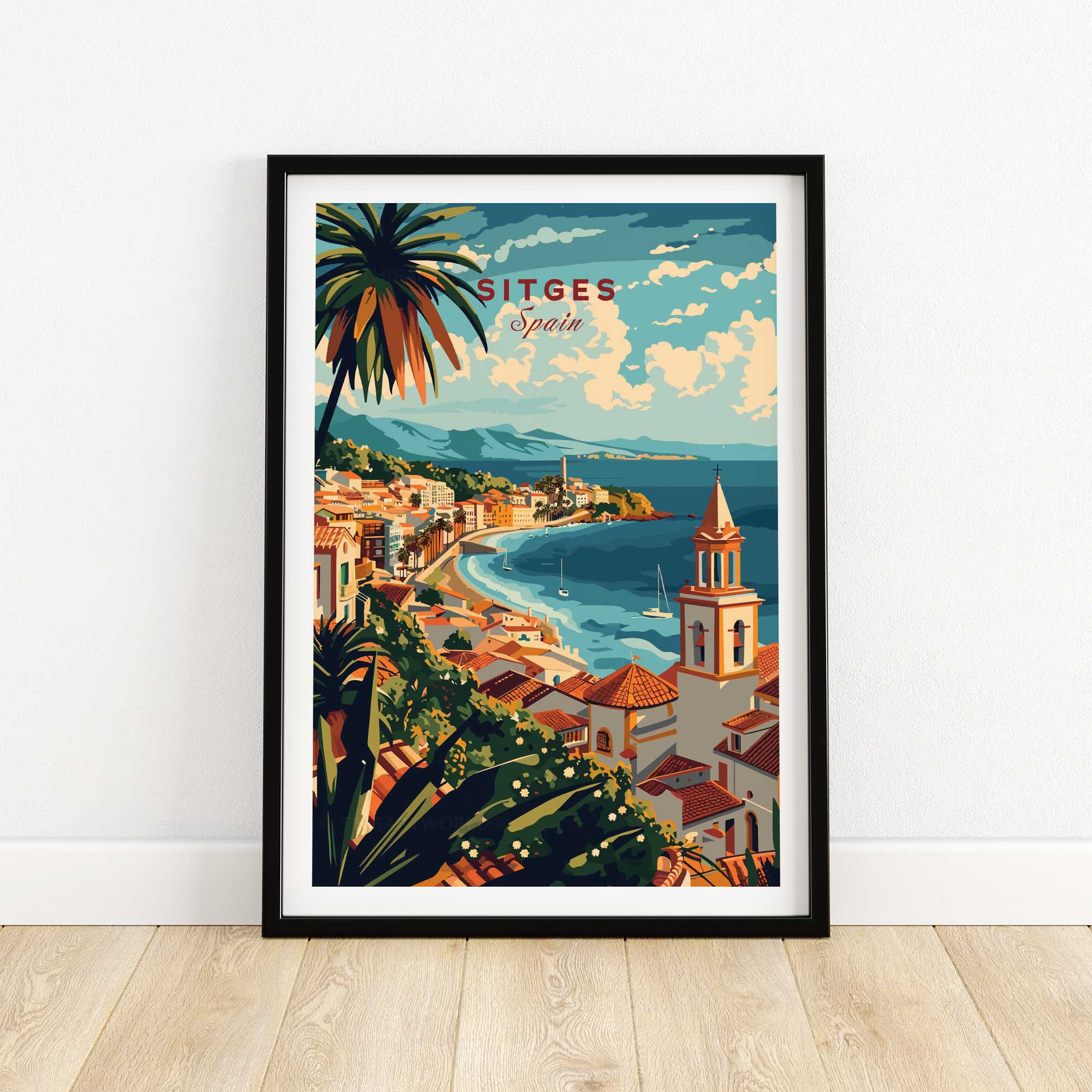 Sitges Wall Art Print-This Art World