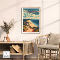 Sleeping Bear Dunes Travel Poster-This Art World