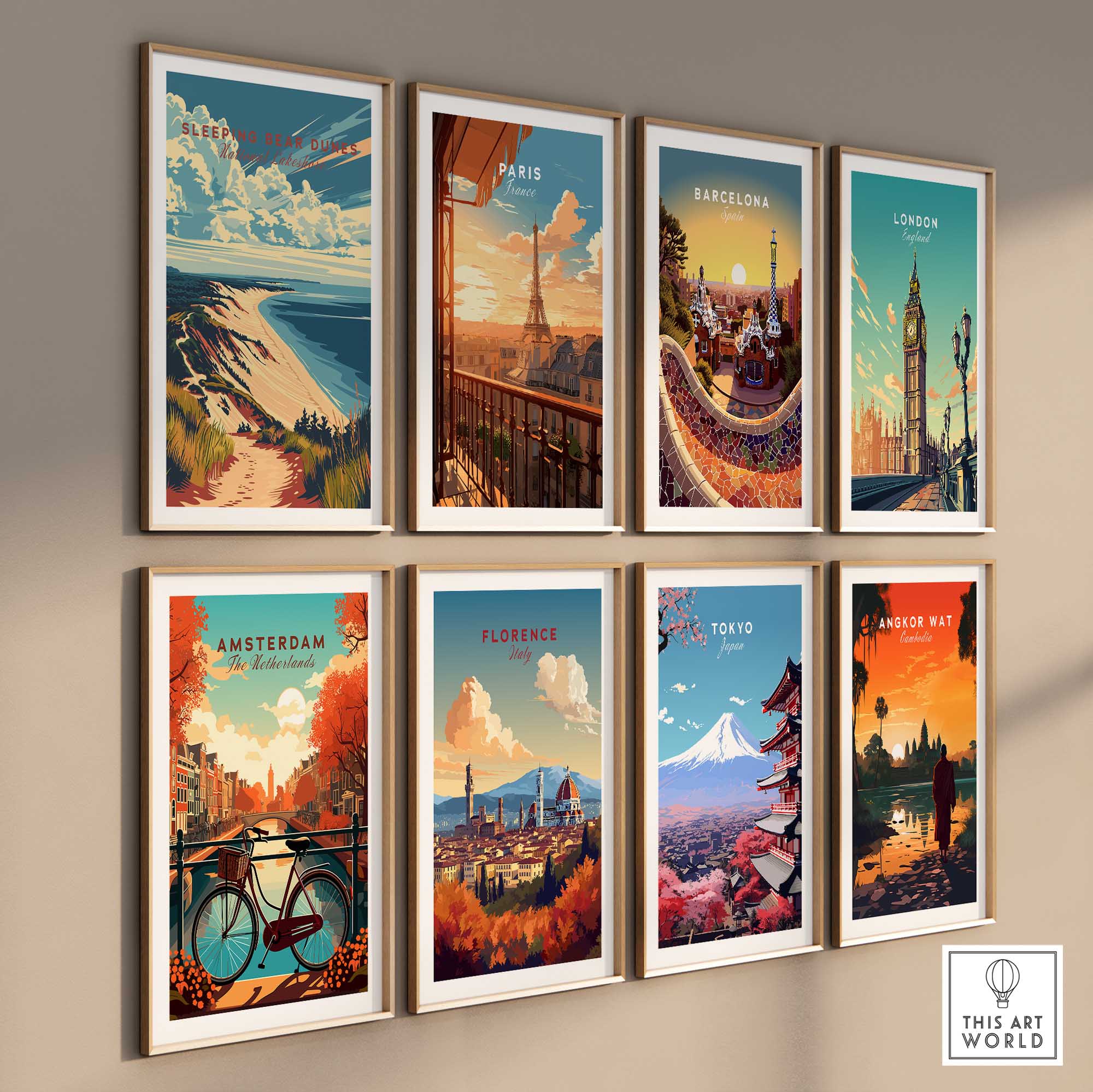 Sleeping Bear Dunes Travel Poster-This Art World