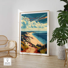 Sleeping Bear Dunes Travel Poster-This Art World